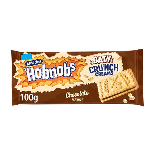 McVitie's Hobnobs Oaty Crunch Creams Chocolate 100g - Blighty's British Store