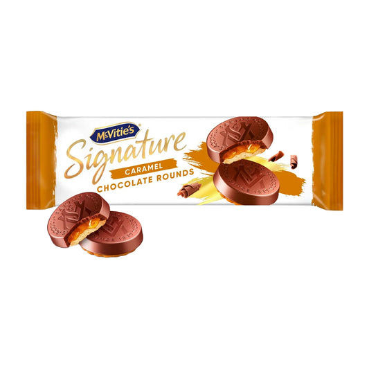 McVitie's Signature Caramel Chocolate Rounds 109g - Blighty's British Store