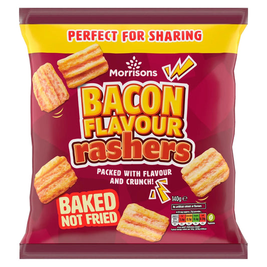 Morrisons Bacon Flavour Rashers 140g - Blighty's British Store