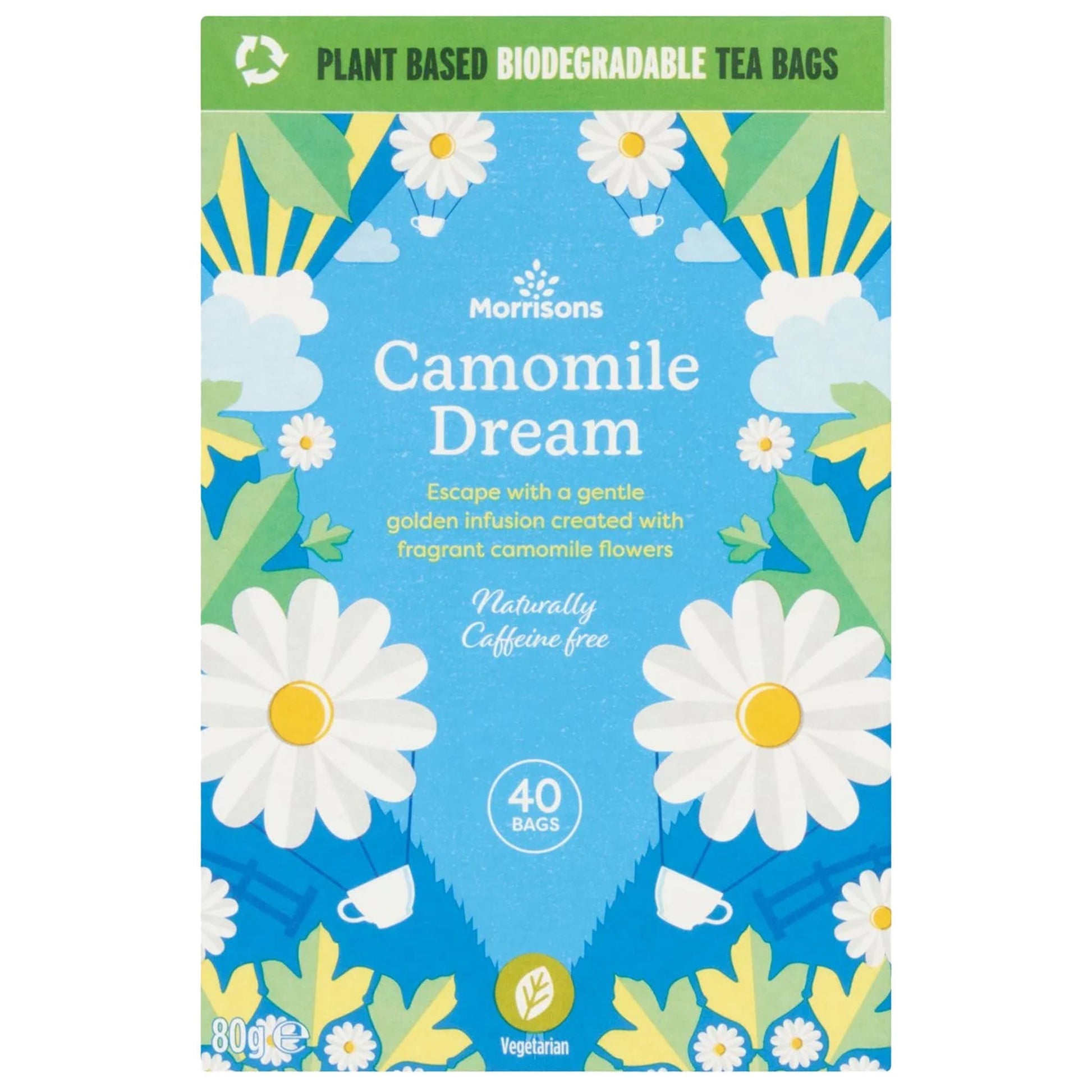 Morrisons Camomile Dream Tea 40 Bags 80g - Blighty's British Store