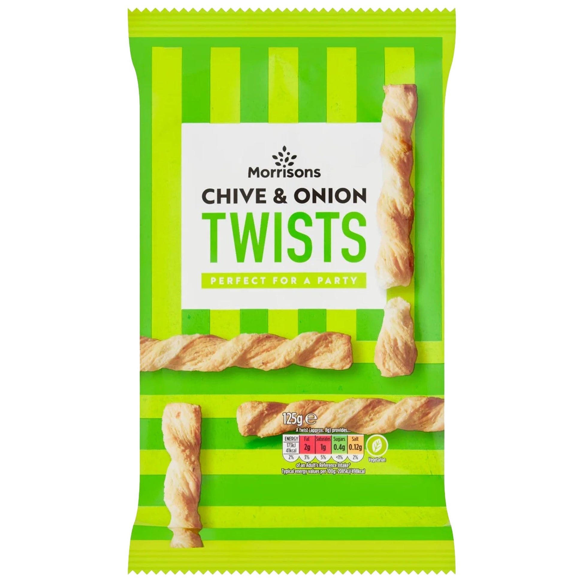 Morrisons Chive & Onion Twists 125g - Blighty's British Store