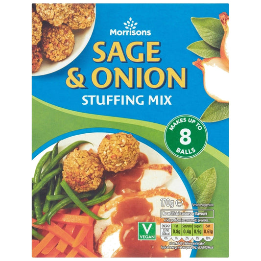 Morrisons Sage & Onion Stuffing Mix 170g - Blighty's British Store