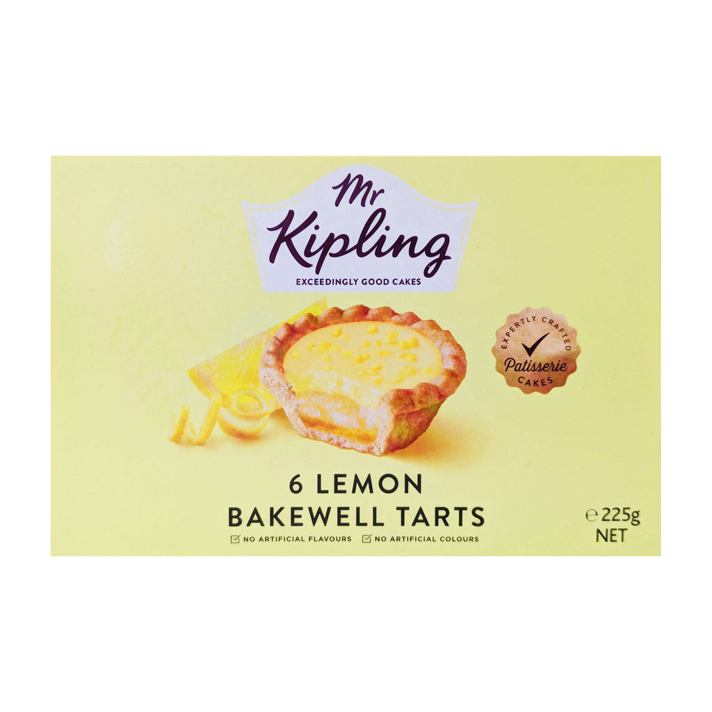 Mr Kipling 6 Lemon Bakewell Tarts - Blighty's British Store
