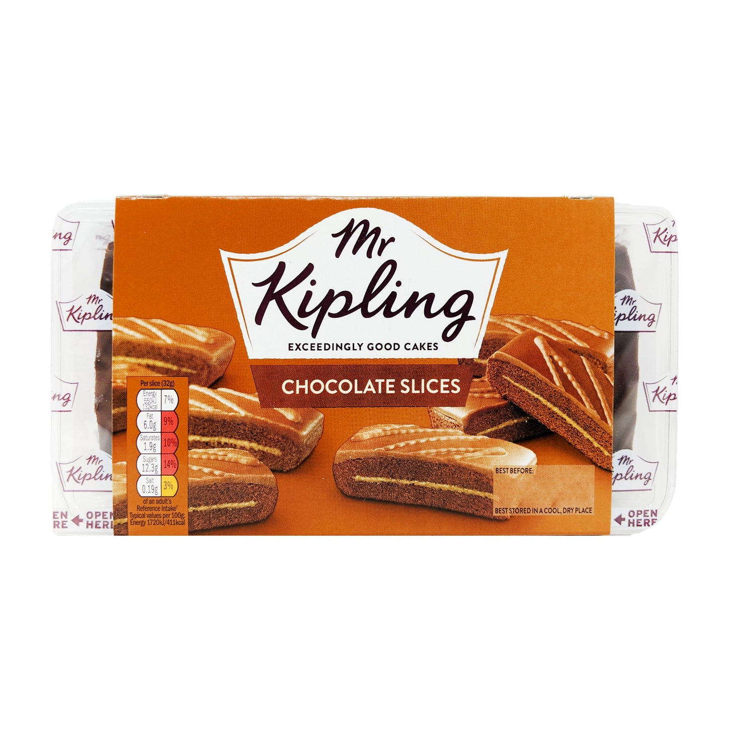 Mr Kipling Chocolate Slices 6 Pack - Blighty's British Store