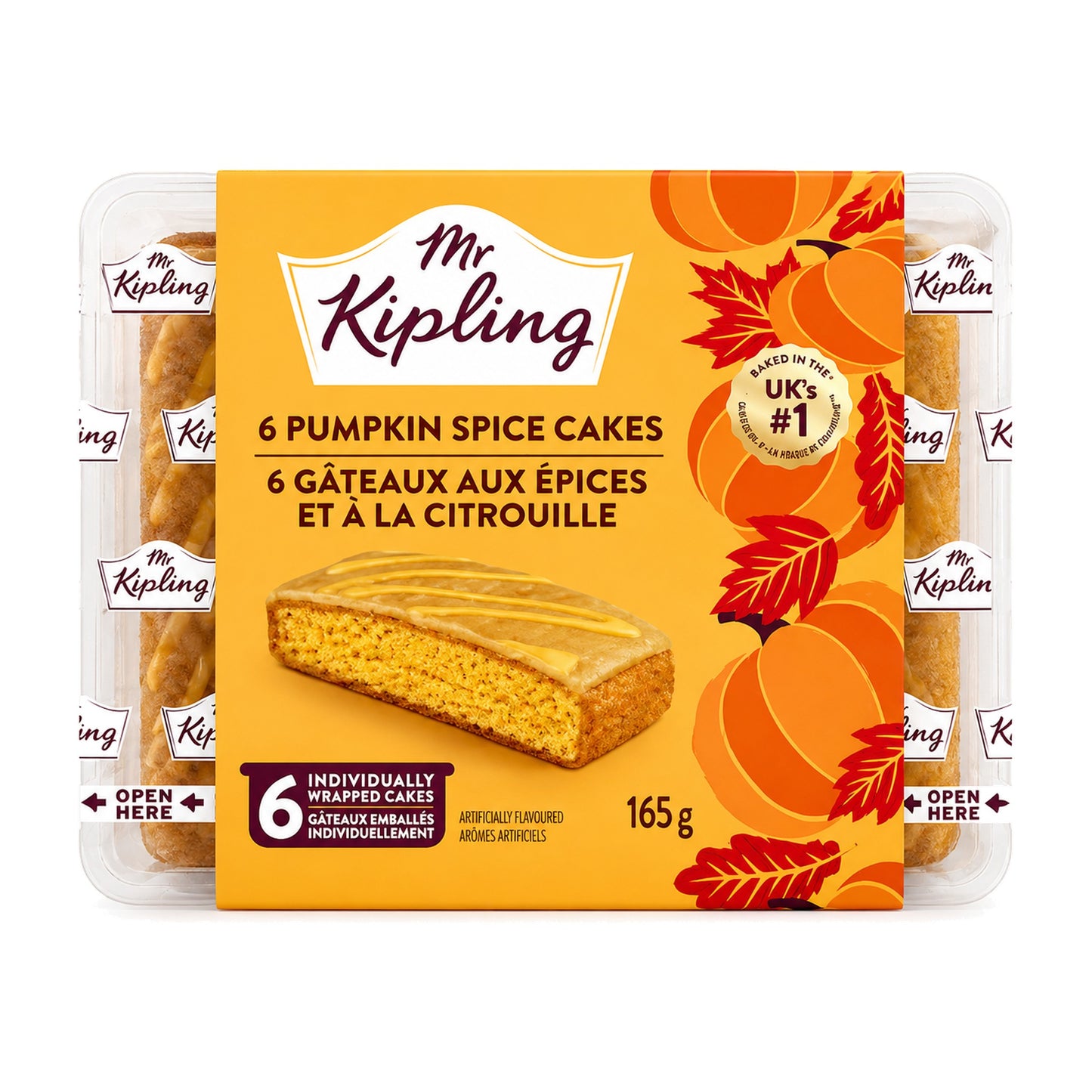 Mr Kipling 6 Pumpkin Spice Cakes 165g