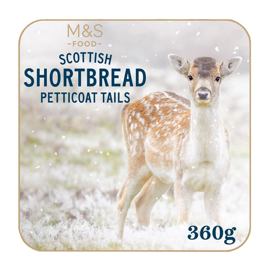 M&S Scottish Shortbread Petticoat Tails Fawn Tin 360g - Blighty's British Store