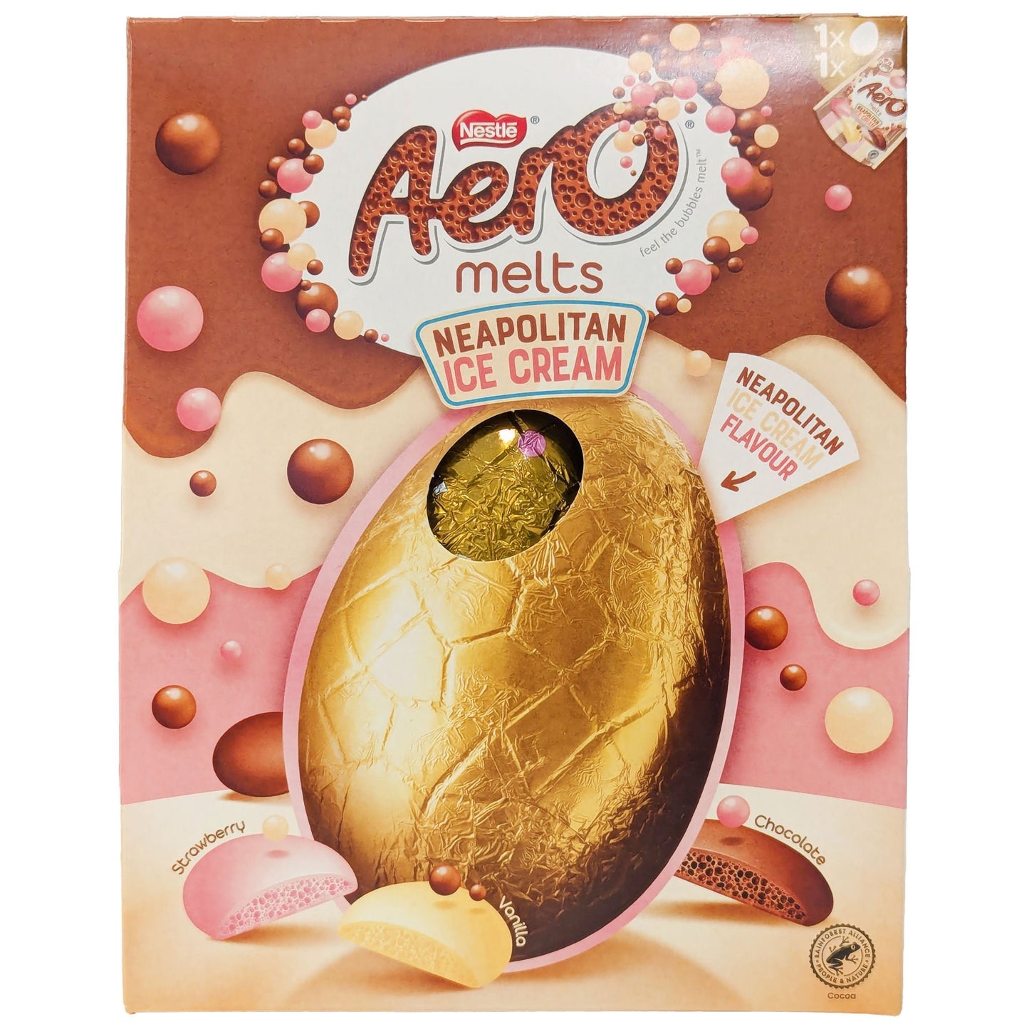 Nestle Aero Melts Neapolitan Ice Cream Giant Egg 236g - Blighty's British Store