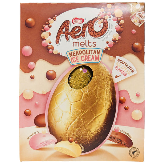 Nestle Aero Melts Neapolitan Ice Cream Giant Egg 236g - Blighty's British Store