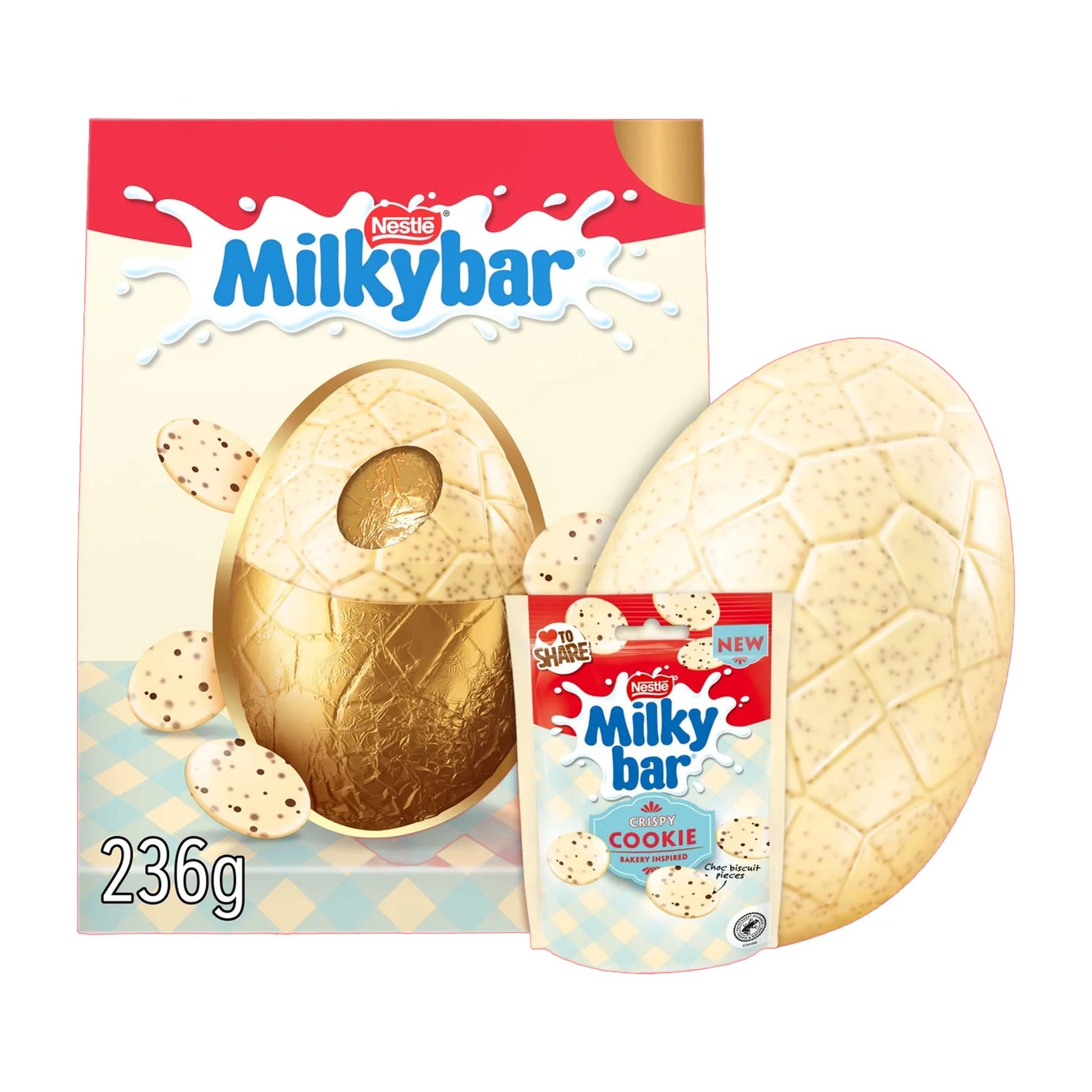 Nestle Milkybar Crispy Cookie Easter Egg 236g - Blighty's British Store