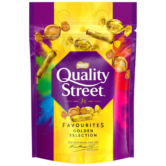 Nestle Quality Street Favourites Golden Selection Pouch 283g - Blighty's British Store