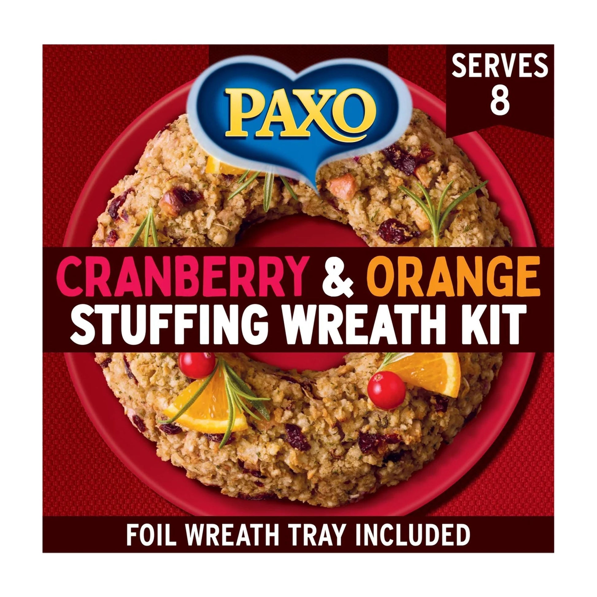 Paxo Cranberry & Orange Stuffing Wreath Kit 150g - Blighty's British Store