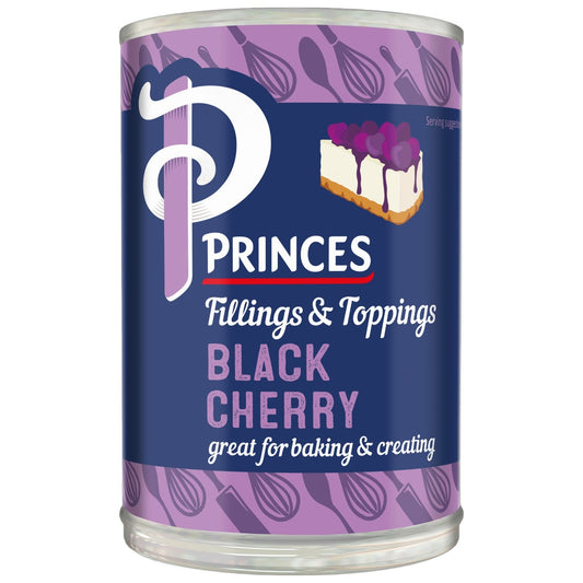 Princes Black Cherry Fruit Filling 410g - Blighty's British Store
