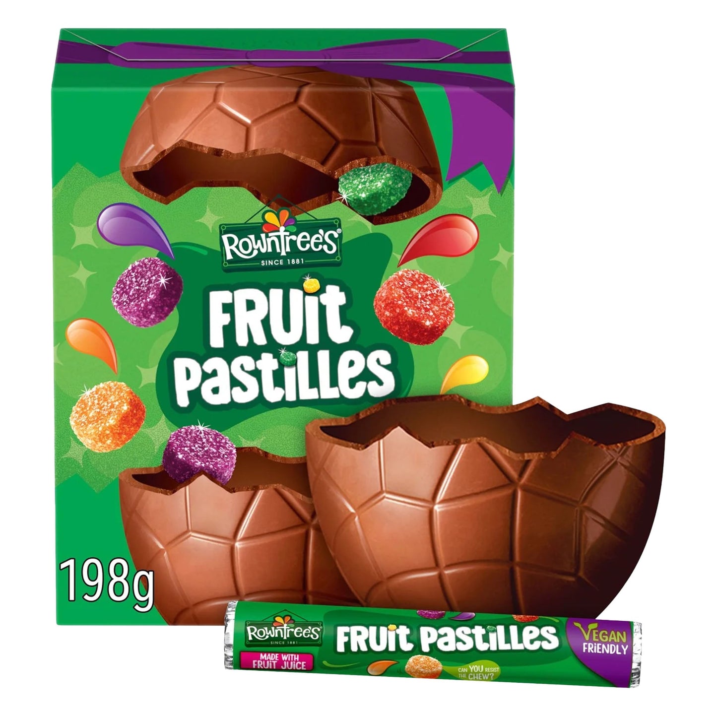 Rowntree's Fruit Pastilles Large Easter Egg 198g - Blighty's British Store