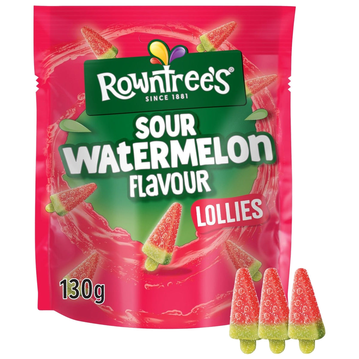Rowntree's Sour Watermelon Lollies 130g - Blighty's British Store