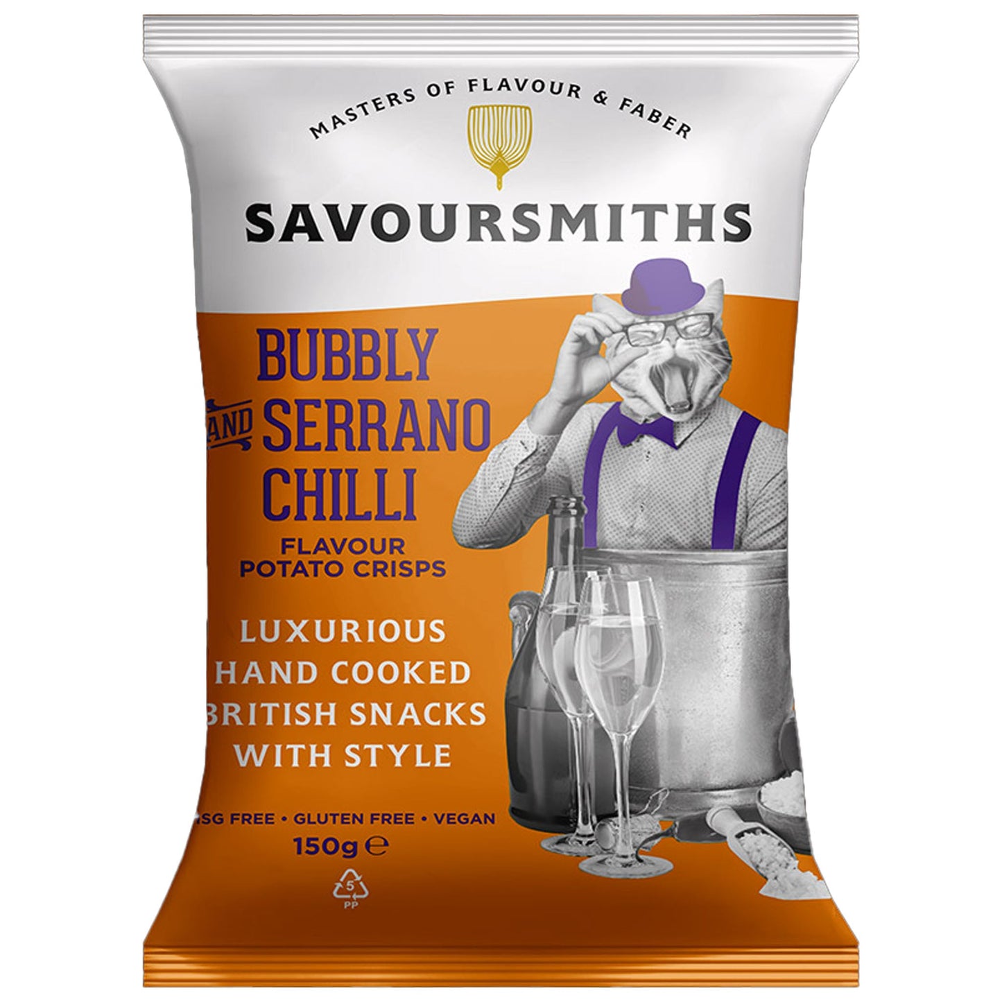 Savoursmiths Bubbly & Serrano Chilli Crisps 150g - Blighty's British Store