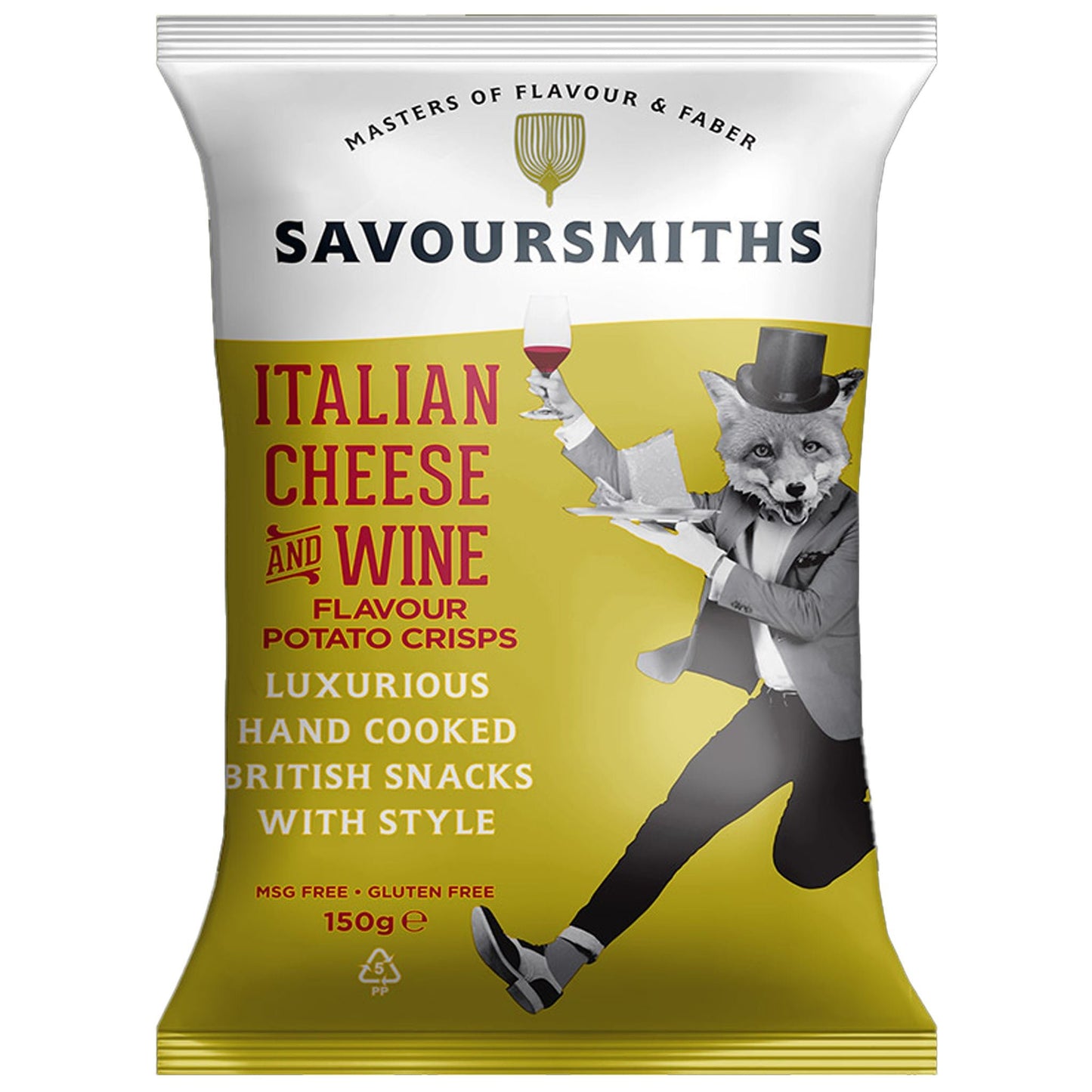 Savoursmiths Italian Cheese & Wine Crisps 150g - Blighty's British Store