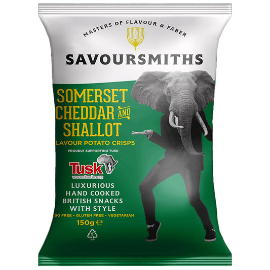 Savoursmiths Somerset Cheddar & Shallot Crisps 150g - Blighty's British Store