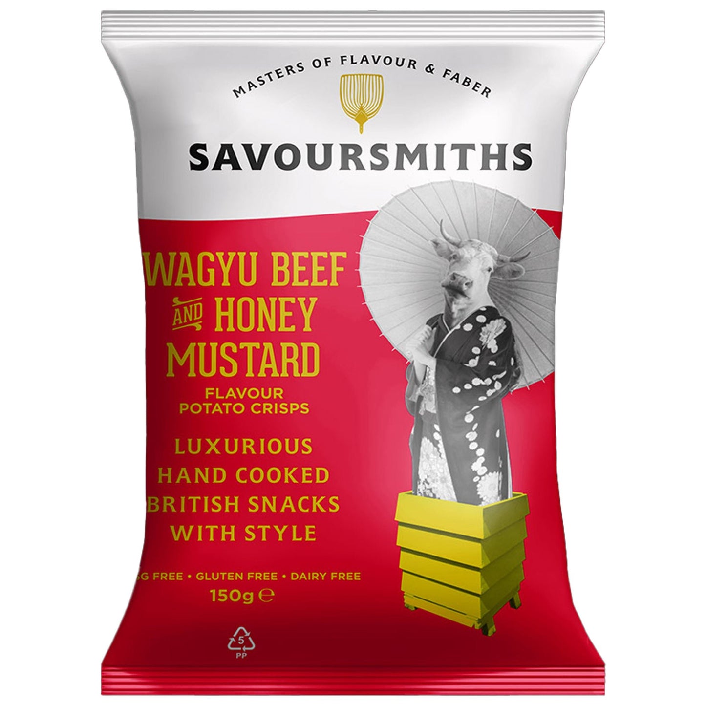 Savoursmiths Wagyu Beef & Honey Mustard Crisps 150g - Blighty's British Store