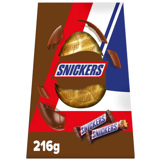 Snickers Large Easter Egg 216g - Blighty's British Store