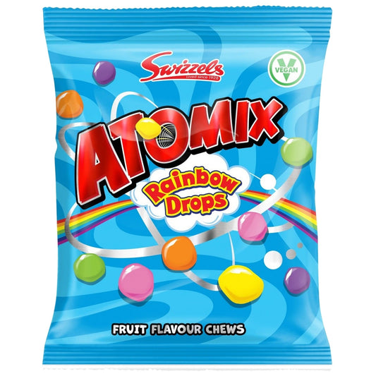 Swizzels Atomix Rainbow Drops 100g - Blighty's British Store
