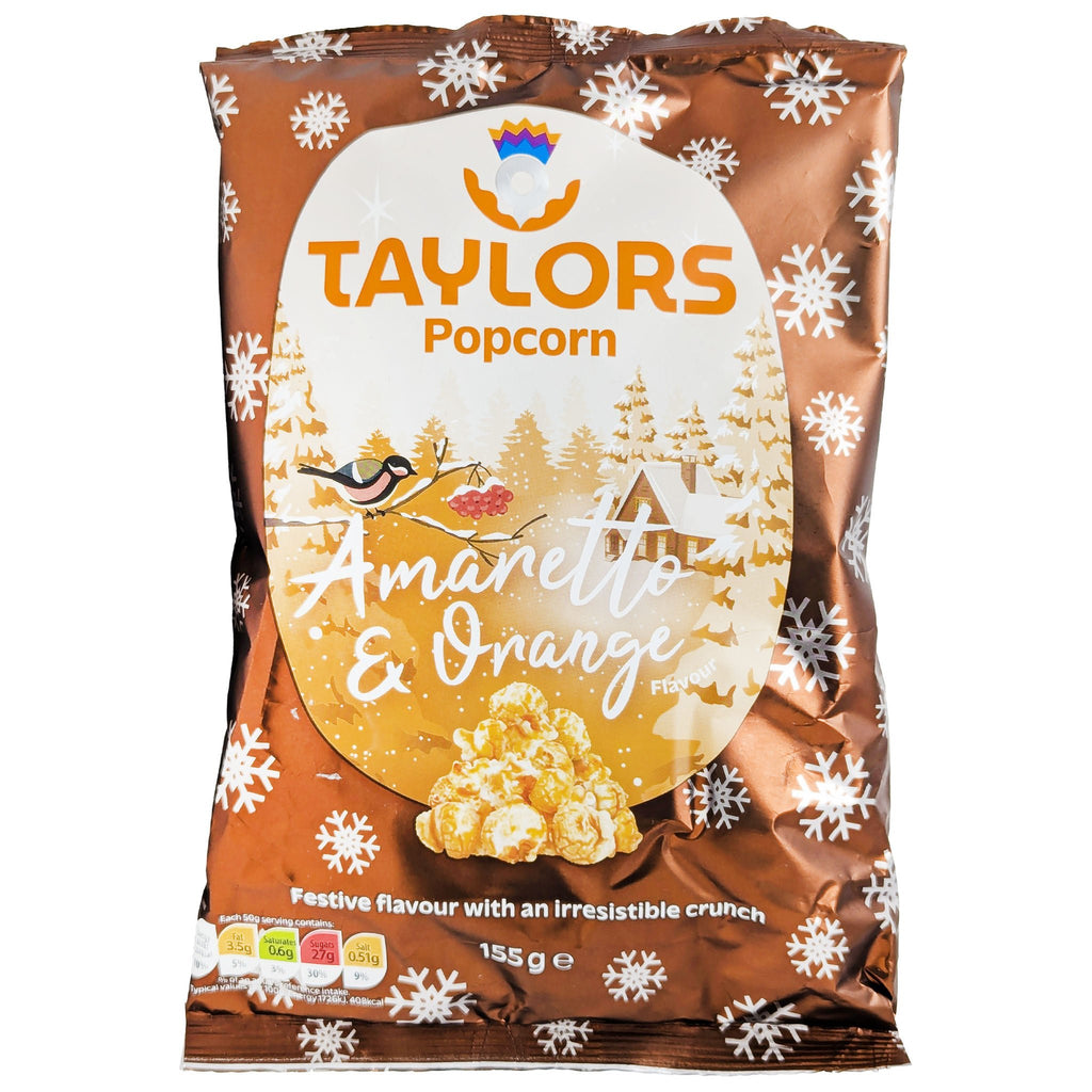 Taylors Amaretto & Orange Flavour Popcorn 155g - Blighty's British Store