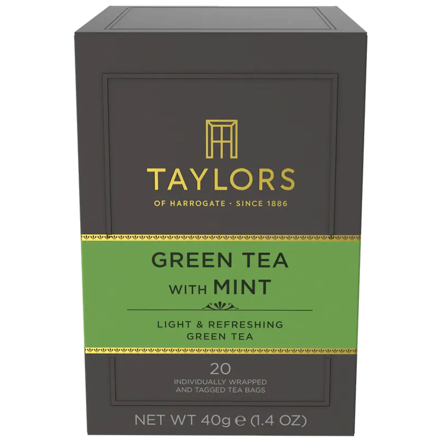 Taylors of Harrogate Green Tea with Mint 20 Bags 40g