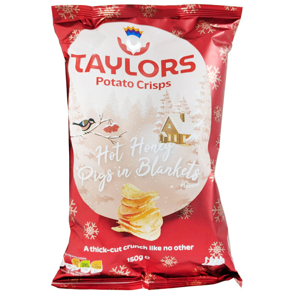 Taylors Hot Honey Pigs in Blankets Crisps 150g - Blighty's British Store