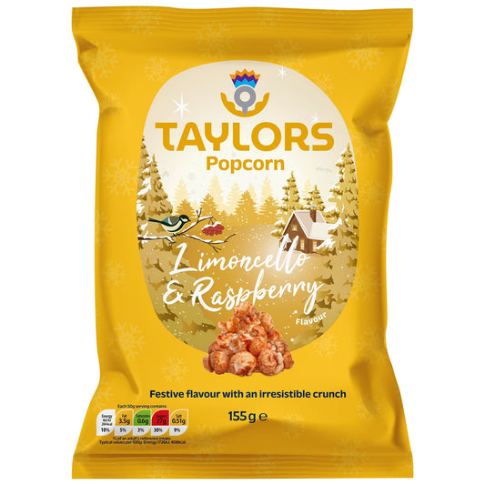 Taylors Limoncello & Raspyberry Flavour Popcorn 155g - Blighty's British Store