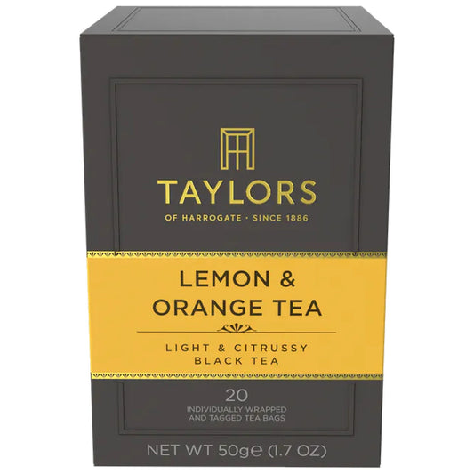 Taylors of Harrogate Lemon & Orange 20 Bags 50g - Blighty's British Store