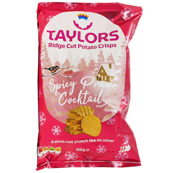 Taylors Spicy Prawn Cocktail Crisps 150g - Blighty's British Store