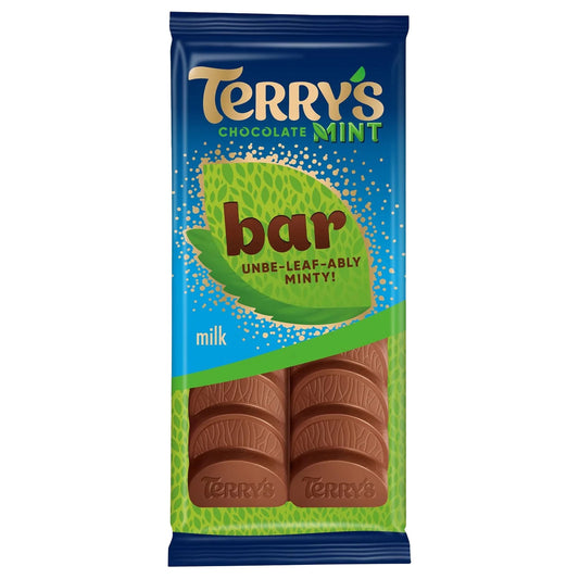 Terry's Chocolate Mint Bar 90g - Blighty's British Store