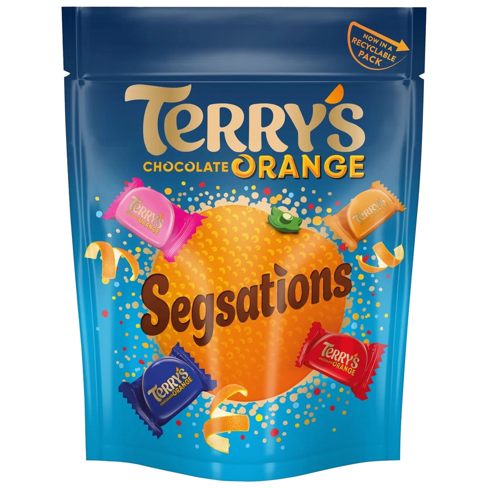 Terry's Chocolate Orange Segsations Pouch 300g - Blighty's British Store