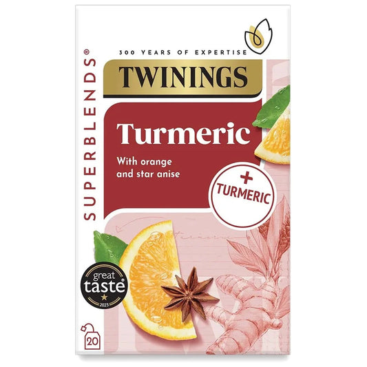 Twinings Superblends Turmeric 20 Bags 40g - Blighty's British Store
