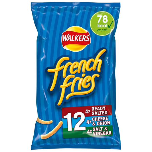Walkers French Fries Variety 12 Pack (12 x 18g) - Blighty's British Store