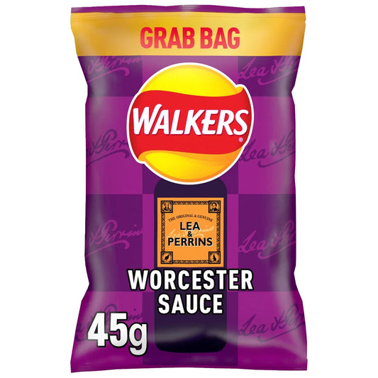 Walker's Lea & Perrins Worcester Sauce Crisps 45g - Blighty's British Store