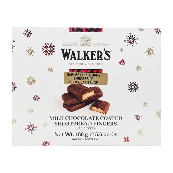 Walker's Milk Chocolate Coated Shortbread Fingers 160g - Blighty's British Store