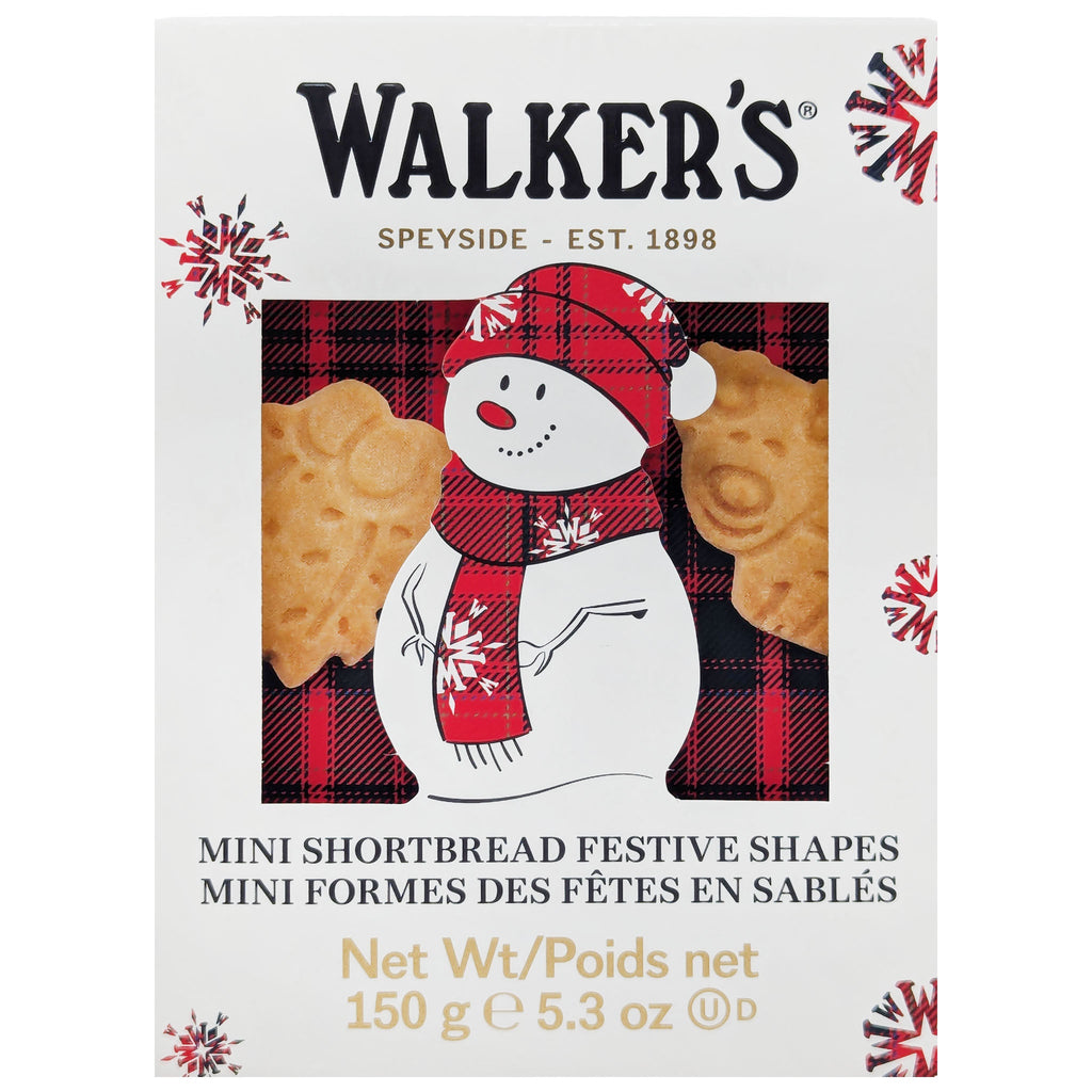 Walker's Mini Shortbread Festive Shapes 150g - Blighty's British Store