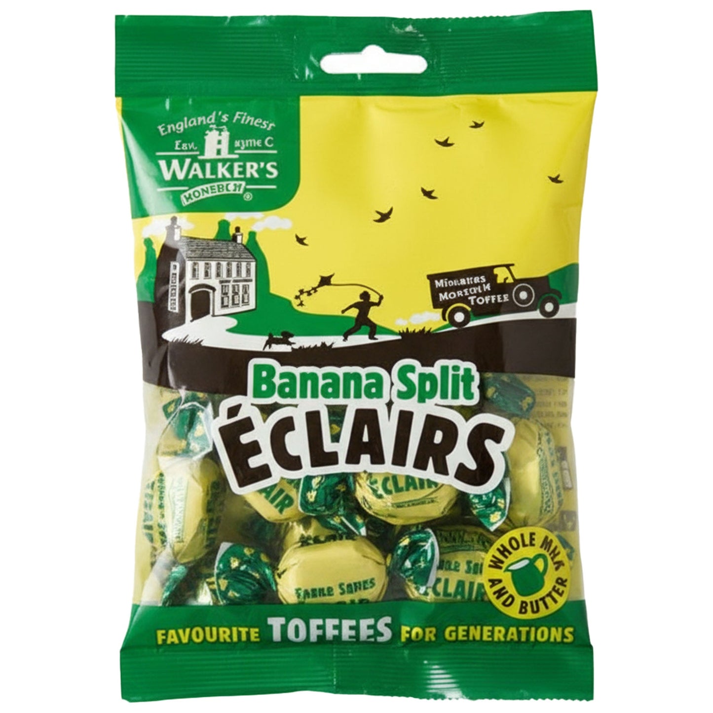 Walker's Nonsuch Banana Split Eclairs 150g - Blighty's British Store