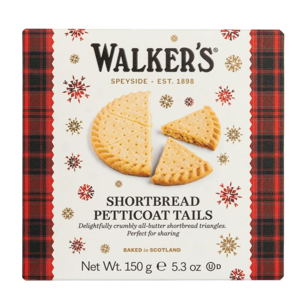 Walkers Petticoat Tails Shortbread Festive Carton 150g - Blighty's British Store