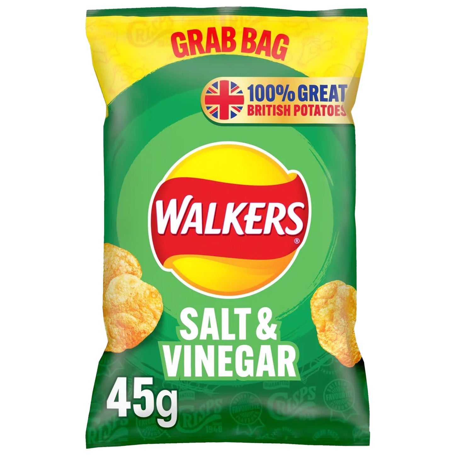 Walker's Salt & Vinegar Grab Bag 45g - Blighty's British Store