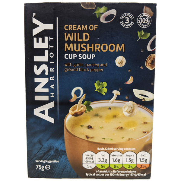 Ainsley Harriott Cream of Wild Mushroom Cup Soup 75g - Blighty's British Store