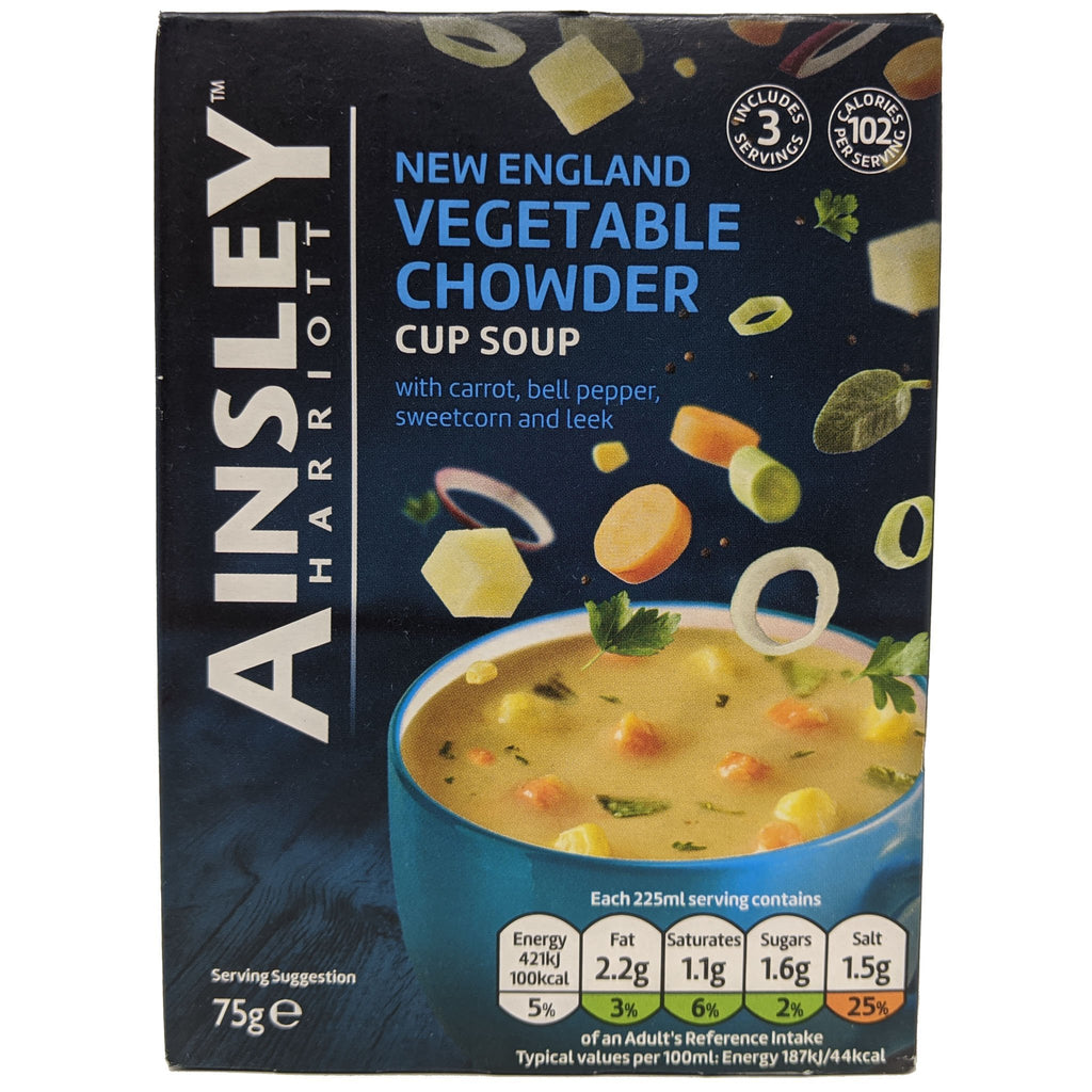 Ainsley Harriott New England Vegetable Chowder Cup Soup 75g - Blighty's British Store