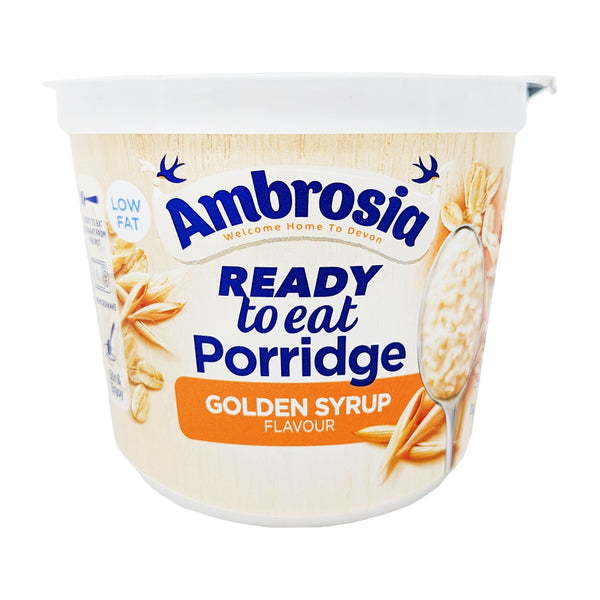 Ambrosia Ready to Eat Porridge Golden Syrup Flavour 210g - Blighty's British Store