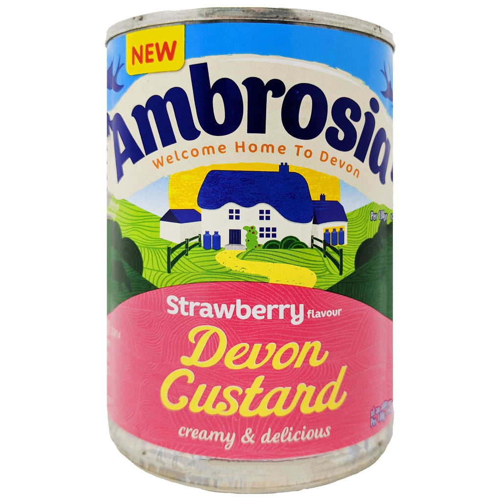 Ambrosia Strawberry Devon Custard 400g - Blighty's British Store