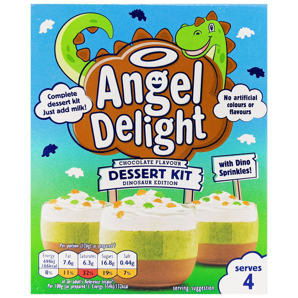 Angel Delight Chocolate Flavour Dinosaur Dessert Kit 94g - Blighty's British Store