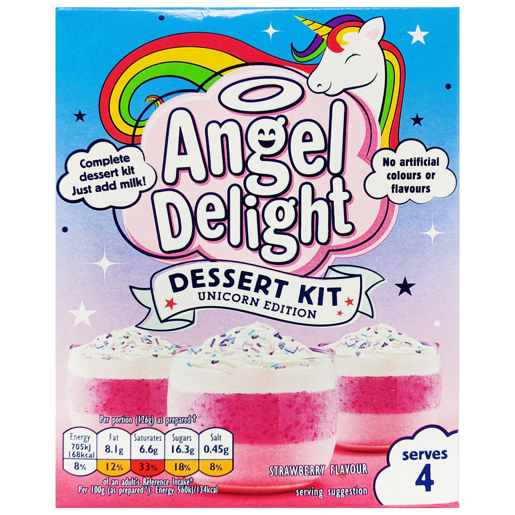 Angel Delight Strawberry Flavour Unicorn Dessert Kit 94g - Blighty's British Store