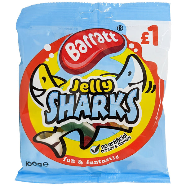 Barratt Jelly Sharks 100g - Blighty's British Store