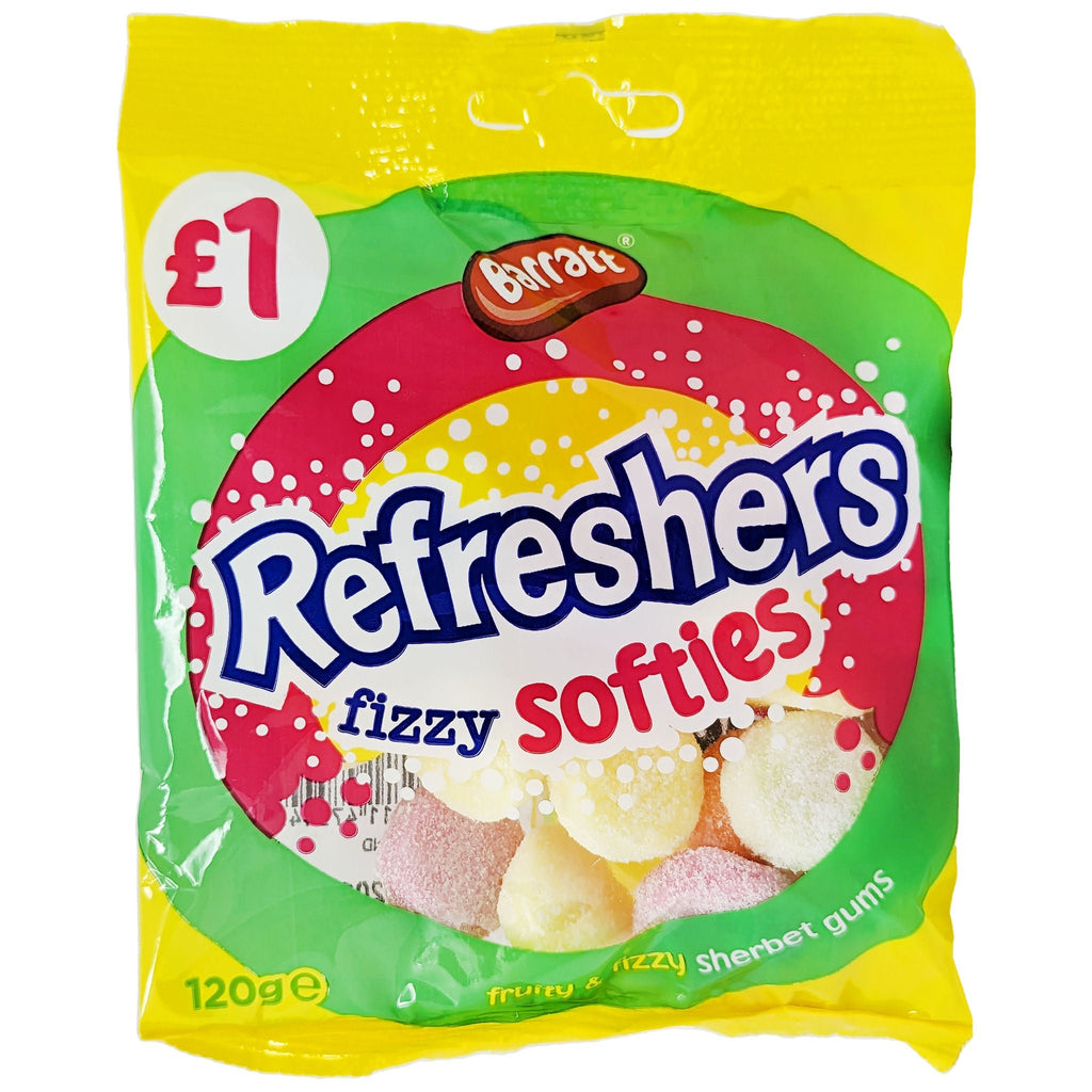 Barratt Refreshers Rolls - 48 Pack Of Fizzy Fruit Sweets, Retro Candy