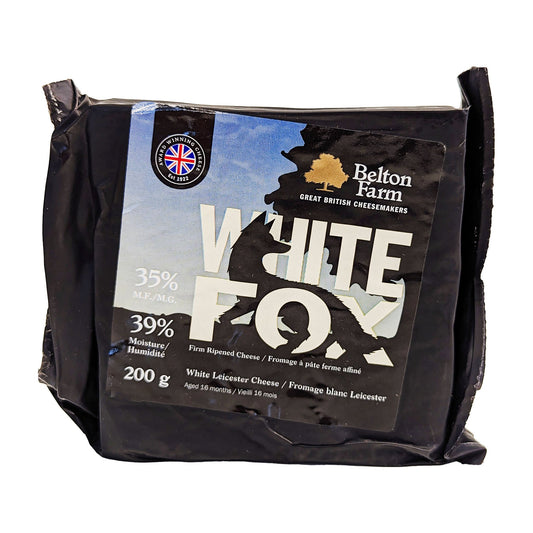 Belton Farm White Fox White Leicester Cheese 200g - Blighty's British Store
