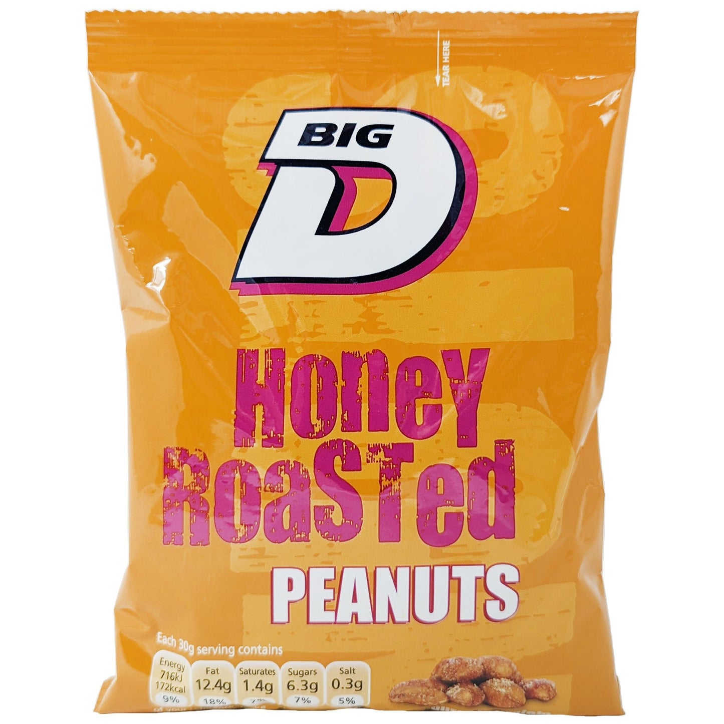 Big D Honey Roasted Peanuts 160g - Blighty's British Store